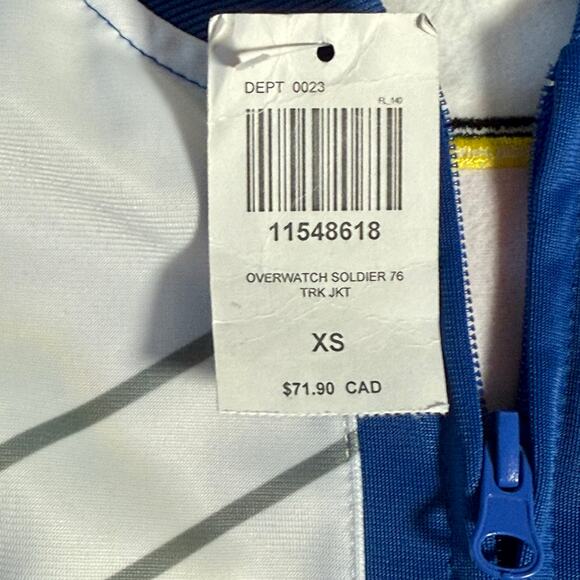 Overwatch NWT Men's XS Soldier 76 Blue Full Zip Track Jacket Sweats Athleisure - Picture 6 of 13